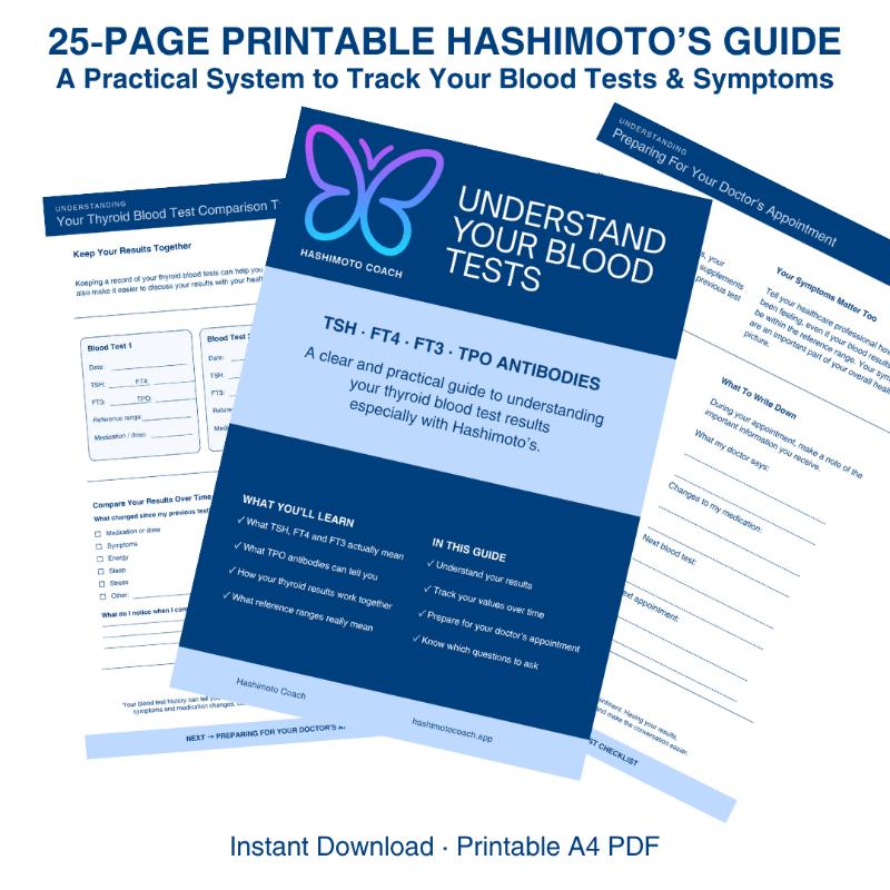 Hashimoto Blood Tests Guide | Workbook | Digital PDF