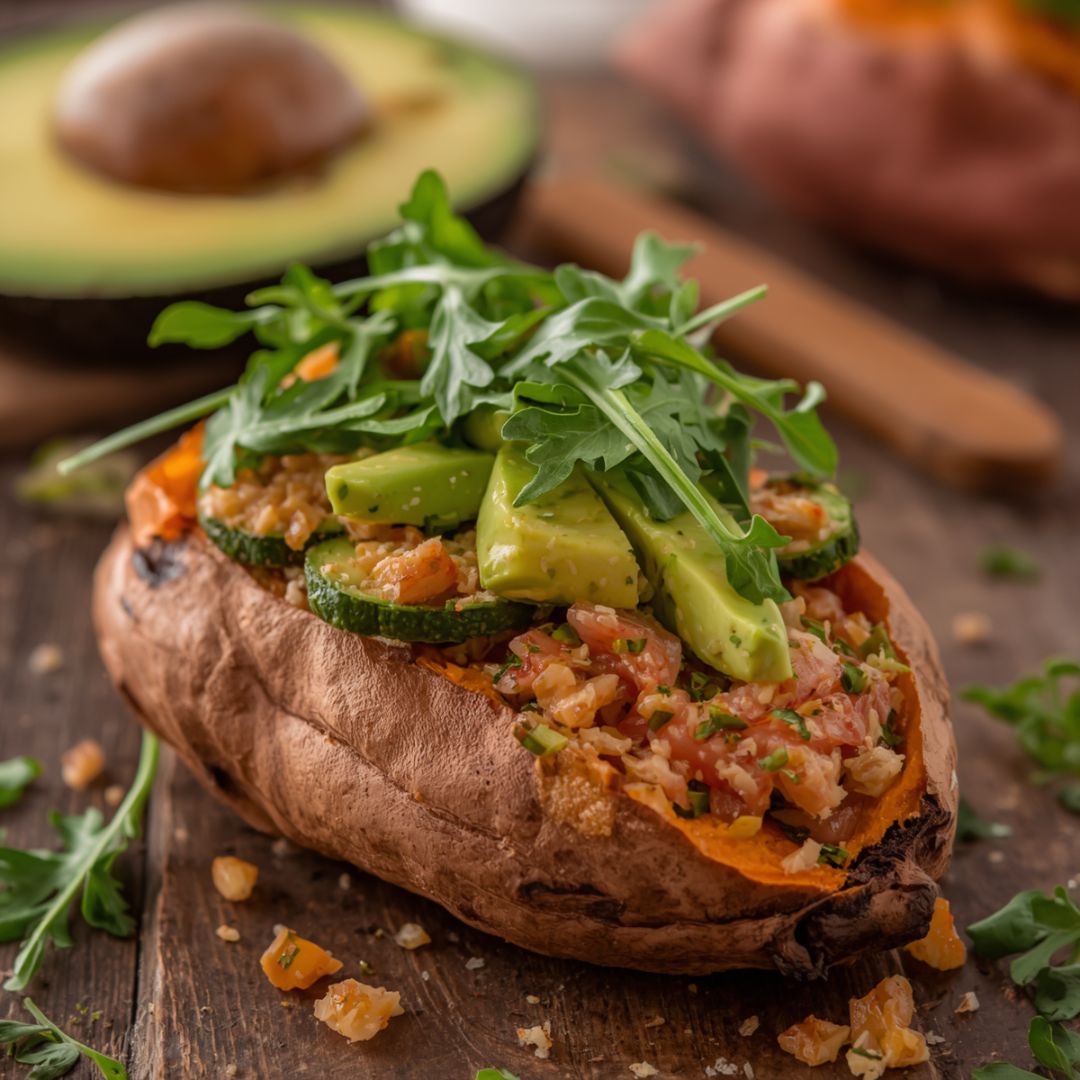 🍠 Stuffed Sweet Potato with Avocado & Tuna