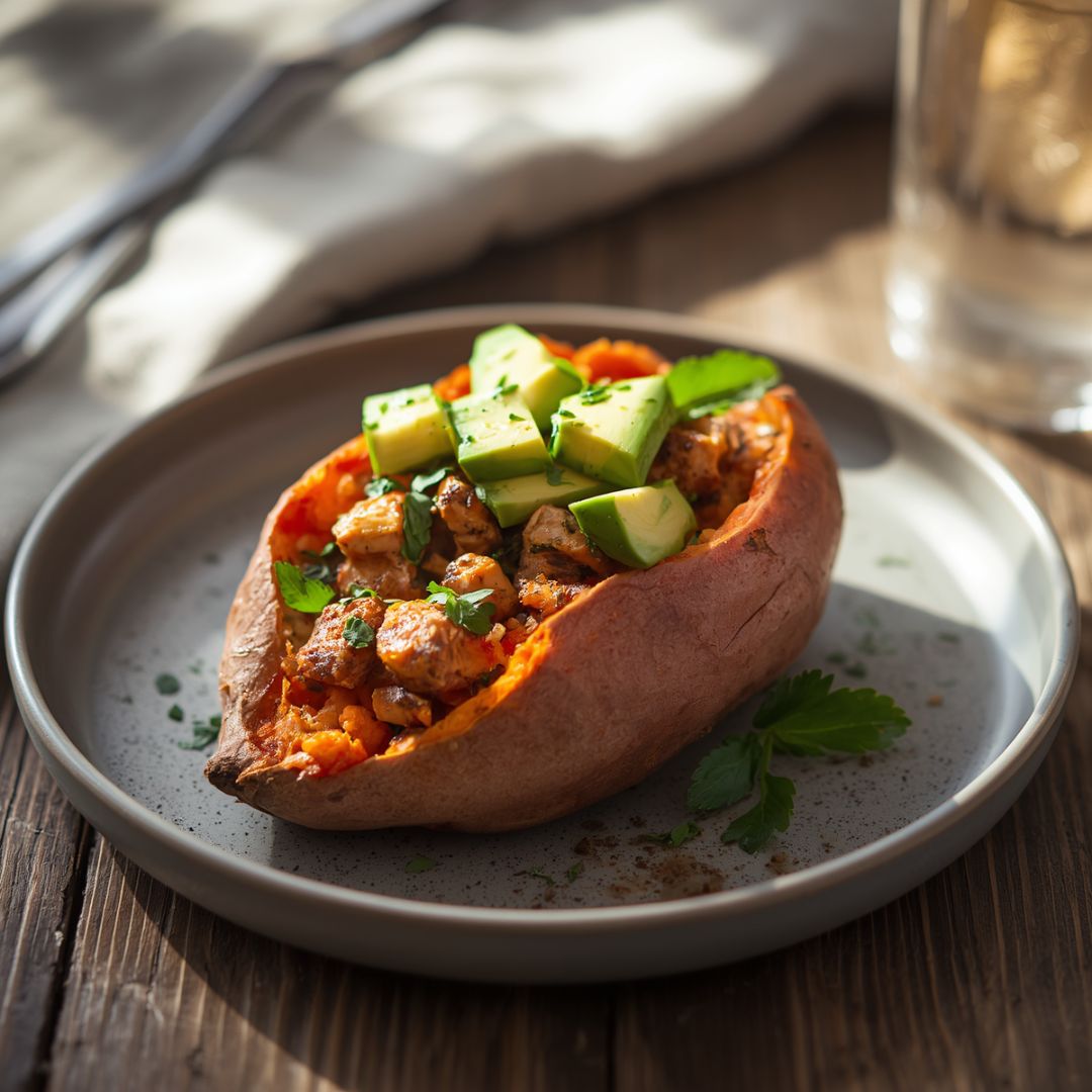 🍠 Stuffed Sweet Potato with Chicken