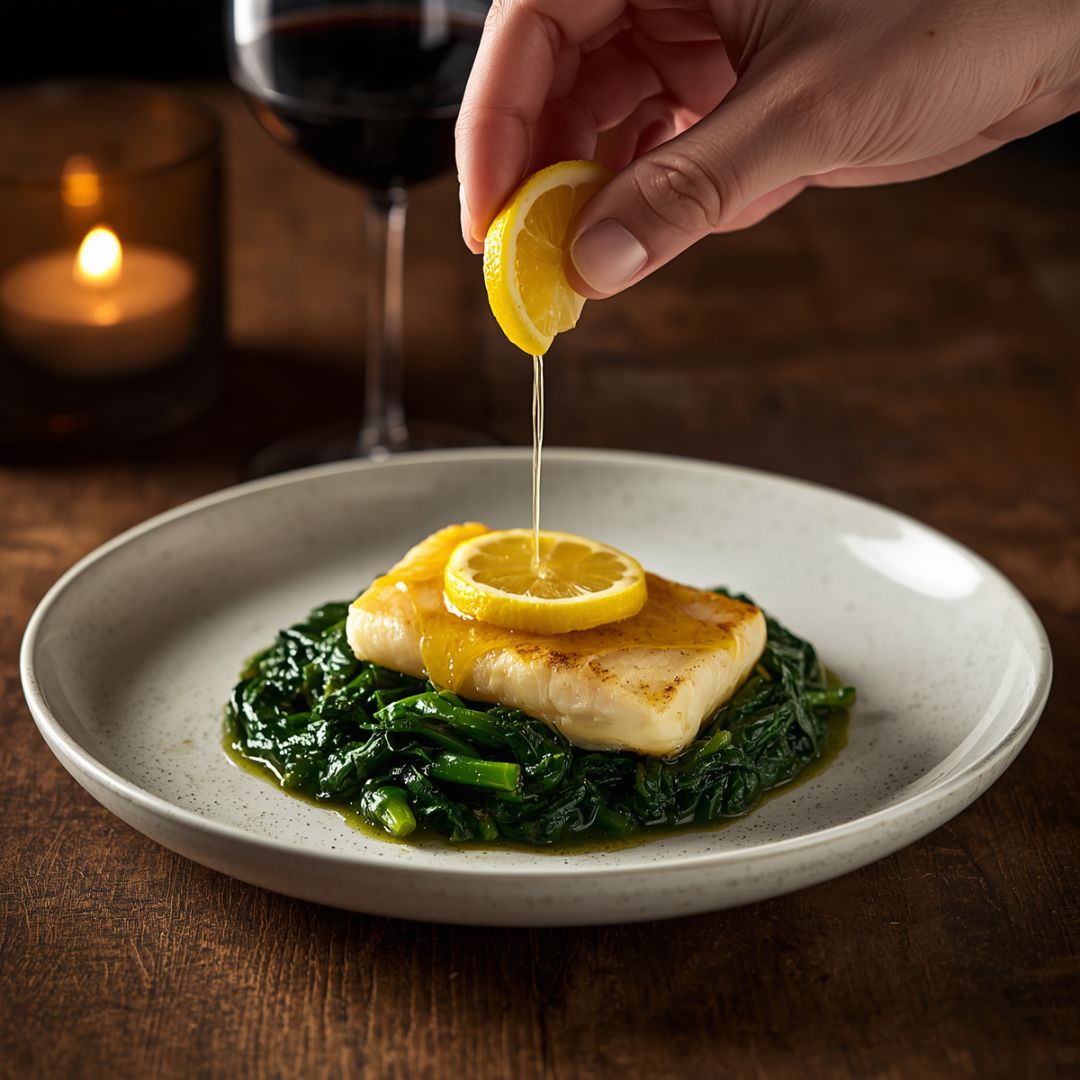 🐟 Cod with Spinach