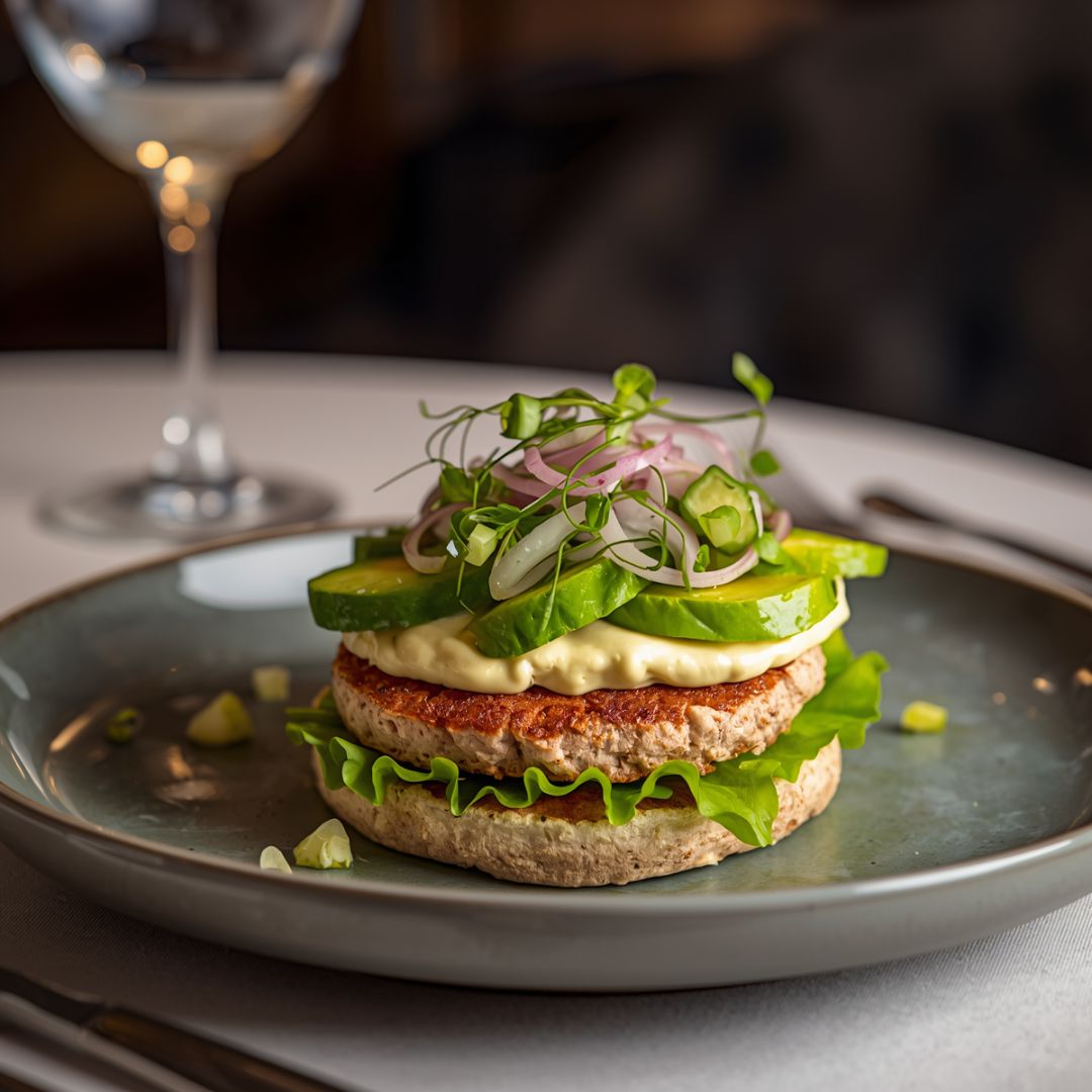 🍔 Turkey Burgers with Avocado Salad