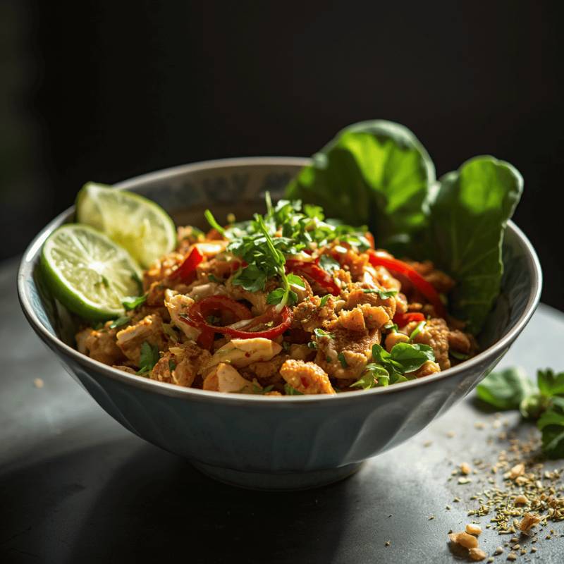 🥗 Thai Chicken Larb (Chicken & Lime Salad)