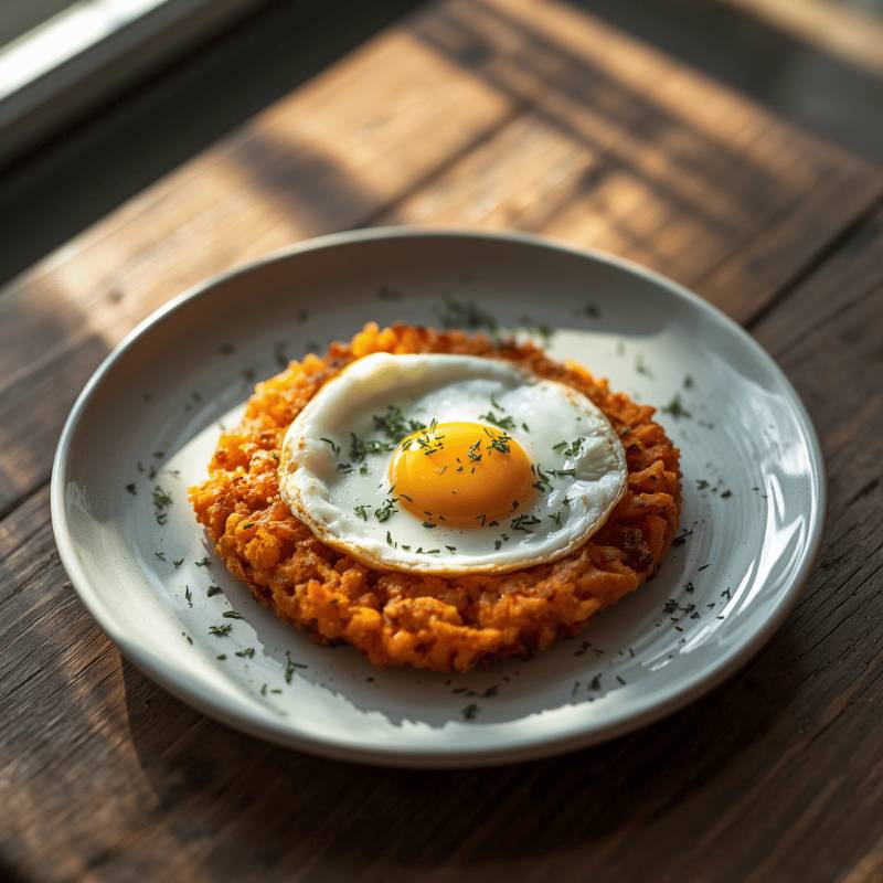 🍠 Sweet Potato Rösti with Egg
